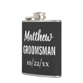 Groomsman Bachelor Party Elegant Wedding Favor Heupfles (Links)