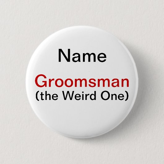 Groomsman Bachelor Party Ronde Button 5,7 Cm (Voorkant)