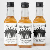 Groomsman Bachelor Party Suited Squad Name Date Likeurfles Etiket (Flessen)