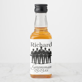 Groomsman Bachelor Party Suited Squad Name Date Likeurfles Etiket