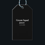 Groomsman Bachelorette Party Voeg naam toe Modern  Cadeaulabel<br><div class="desc">ontwerp</div>