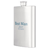 Groomsman Bachelorette Party Voeg naam toe Modern  Flacon (Links)