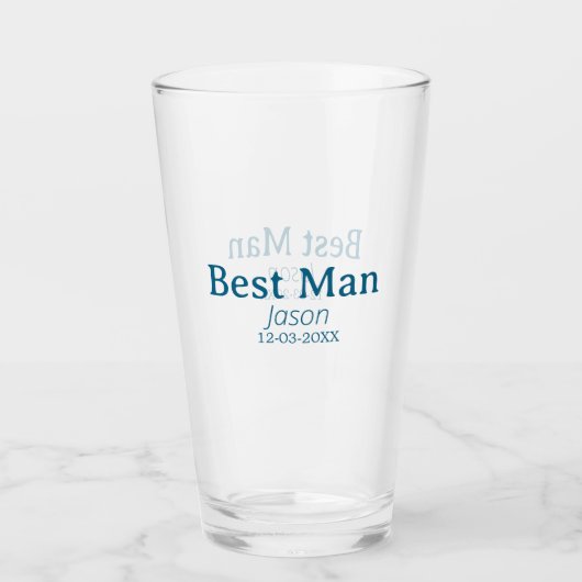 Groomsman Bachelorette Party Voeg naam toe Modern  Glas (Voorkant)