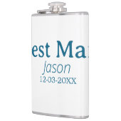 Groomsman Bachelorette Party Voeg naam toe Modern  Heupfles (Links)