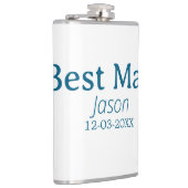 Groomsman Bachelorette Party Voeg naam toe Modern  Heupfles (Rechts)