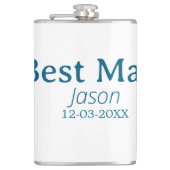 Groomsman Bachelorette Party Voeg naam toe Modern  Heupfles (Voorkant)