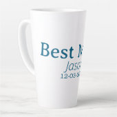 Groomsman Bachelorette Party Voeg naam toe Modern  Latte Mok (Linkerhoek)