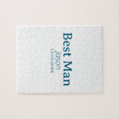 Groomsman Bachelorette Party Voeg naam toe Modern  Legpuzzel (Horizontaal)