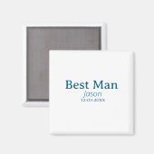 Groomsman Bachelorette Party Voeg naam toe Modern  Magneet (Voorkant / Achterkant)