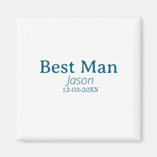 Groomsman Bachelorette Party Voeg naam toe Modern  Magneet (Voorkant)