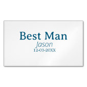 Groomsman Bachelorette Party Voeg naam toe Modern  Magnetisch Visitekaartje (Voorkant)