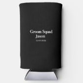 Groomsman Bachelorette Party Voeg naam toe Modern  Seltzer Blikjeskoeler (Voorkant)