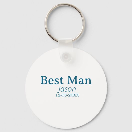 Groomsman Bachelorette Party Voeg naam toe Modern  Sleutelhanger (Voorkant)