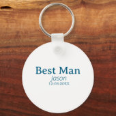 Groomsman Bachelorette Party Voeg naam toe Modern  Sleutelhanger (Voorkant)