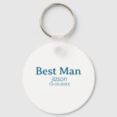 Groomsman Bachelorette Party Voeg naam toe Modern  Sleutelhanger (Achterkant)