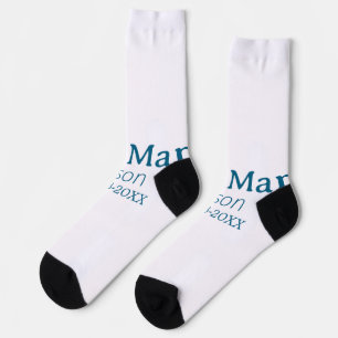 Groomsman Bachelorette Party Voeg naam toe Modern  Sokken