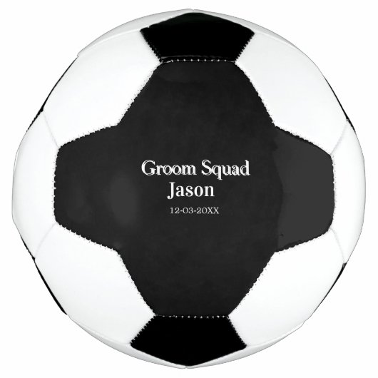 Groomsman Bachelorette Party Voeg naam toe Modern  Voetbal (Voorkant)