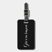 Groomsman bagagelabel (Voorkant verticaal)