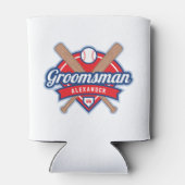 Groomsman Baseball Foam Koelbox Blikjeskoeler (Achterkant)