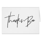 Groomsman bedankt Bedankt Bro Card (Voorkant Horizontaal)