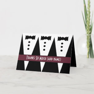 Groomsman bedankt - Drie Tuxedos -