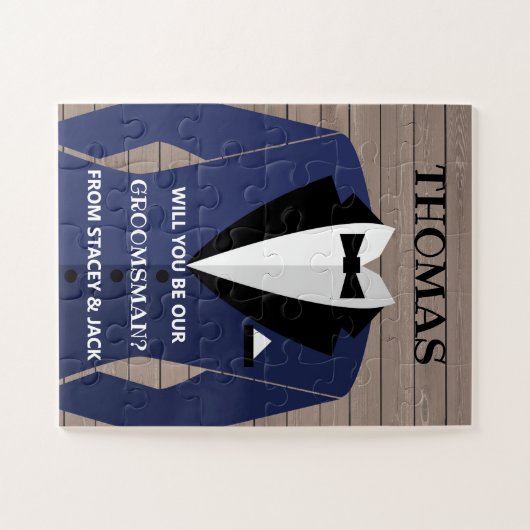 Groomsman, bent u onze Groomsmen? Legpuzzel (Horizontaal)