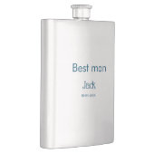Groomsman Best Man Naam toevoegen Tekst Bacheloret Flacon (Rechts)