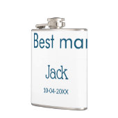 Groomsman Best Man Naam toevoegen Tekst Bacheloret Heupfles (Links)