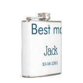 Groomsman Best Man Naam toevoegen Tekst Bacheloret Heupfles (Rechts)