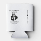 Groomsman Best Man Voorstel oom Sam ik wil je Blikjeskoeler (Achterkant)