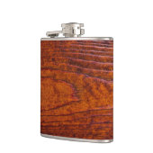 Groomsman Beste Man Trouwfeest  Woodgrain Heupfles (Links)