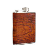 Groomsman Beste Man Trouwfeest  Woodgrain Heupfles (Rechts)