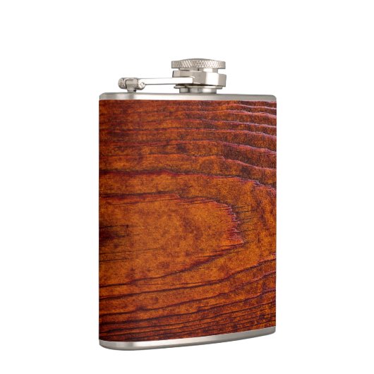 Groomsman Beste Man Trouwfeest  Woodgrain Heupfles (Rechts)