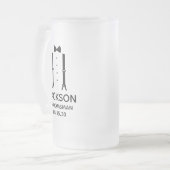 Groomsman Black Bow Stropdas Matglas Bierpul (Voorkant links)