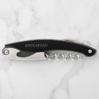 Groomsman Black Custom Monogram Name