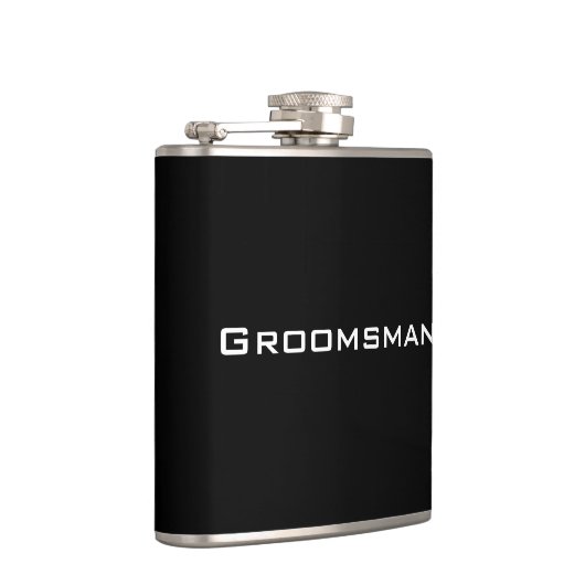 Groomsman Black Flask Heupfles (Rechts)