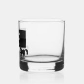 Groomsman Black Metallic Personalized Whisky Glas (Links)