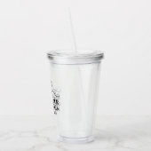 Groomsman Black Stropdas Acryl Drinkbeker (Links)