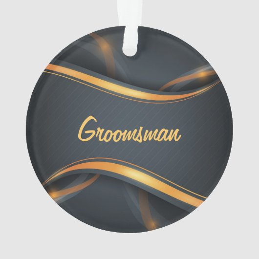 Groomsman (blk/gd) ornament (achterkant)