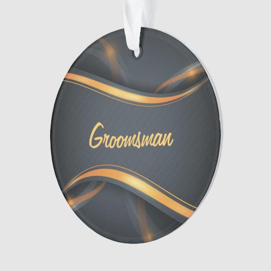 Groomsman (blk/gd) ornament (voorkant)