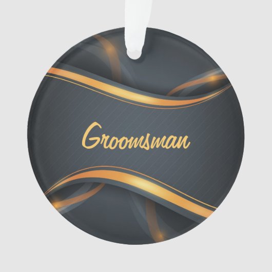 Groomsman (blk/gd) ornament (voorkant)