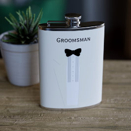 Groomsman Bow Stropdas Tuxedo Wedding Flask Heupfles