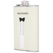 Groomsman Bow Stropdas Tuxedo Wedding Flask Heupfles (Links)