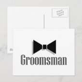 Groomsman Briefkaart (Voorkant / Achterkant)