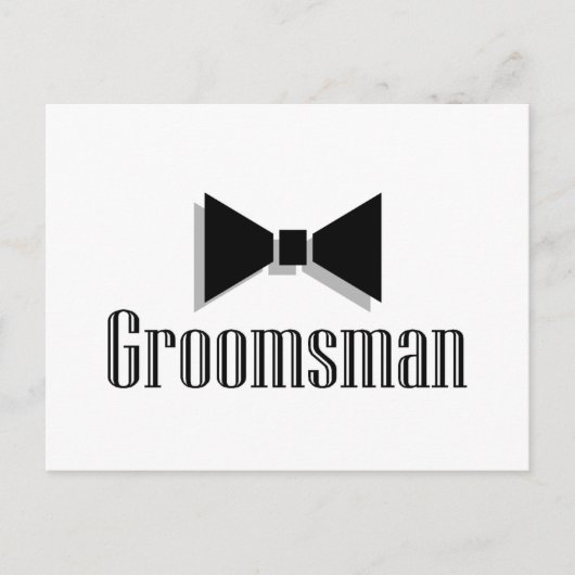 Groomsman Briefkaart (Voorkant)
