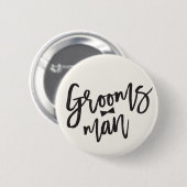 Groomsman Brush Bow Stropdas Bruiloft Party Button (Voorkant /achterkant)