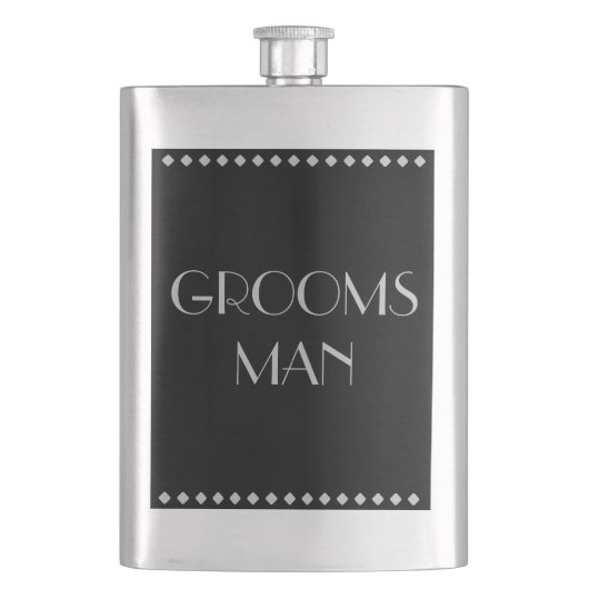 Groomsman Classic Flask Heupfles (Voorkant)