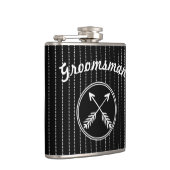 Groomsman Crossed Arrows any Custom Color Flaser Heupfles (Rechts)