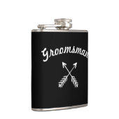 Groomsman Crossed Arrows any Custom Color Flaser Heupfles (Rechts)