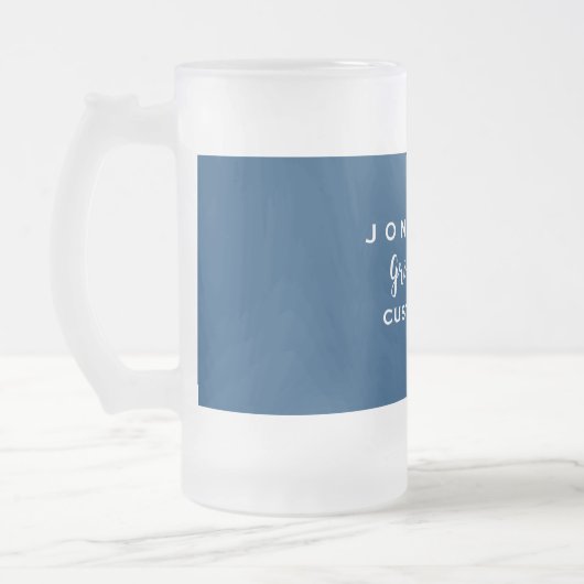 Groomsman Custom Wedding for Modern Monogram Matglas Bierpul (Links)